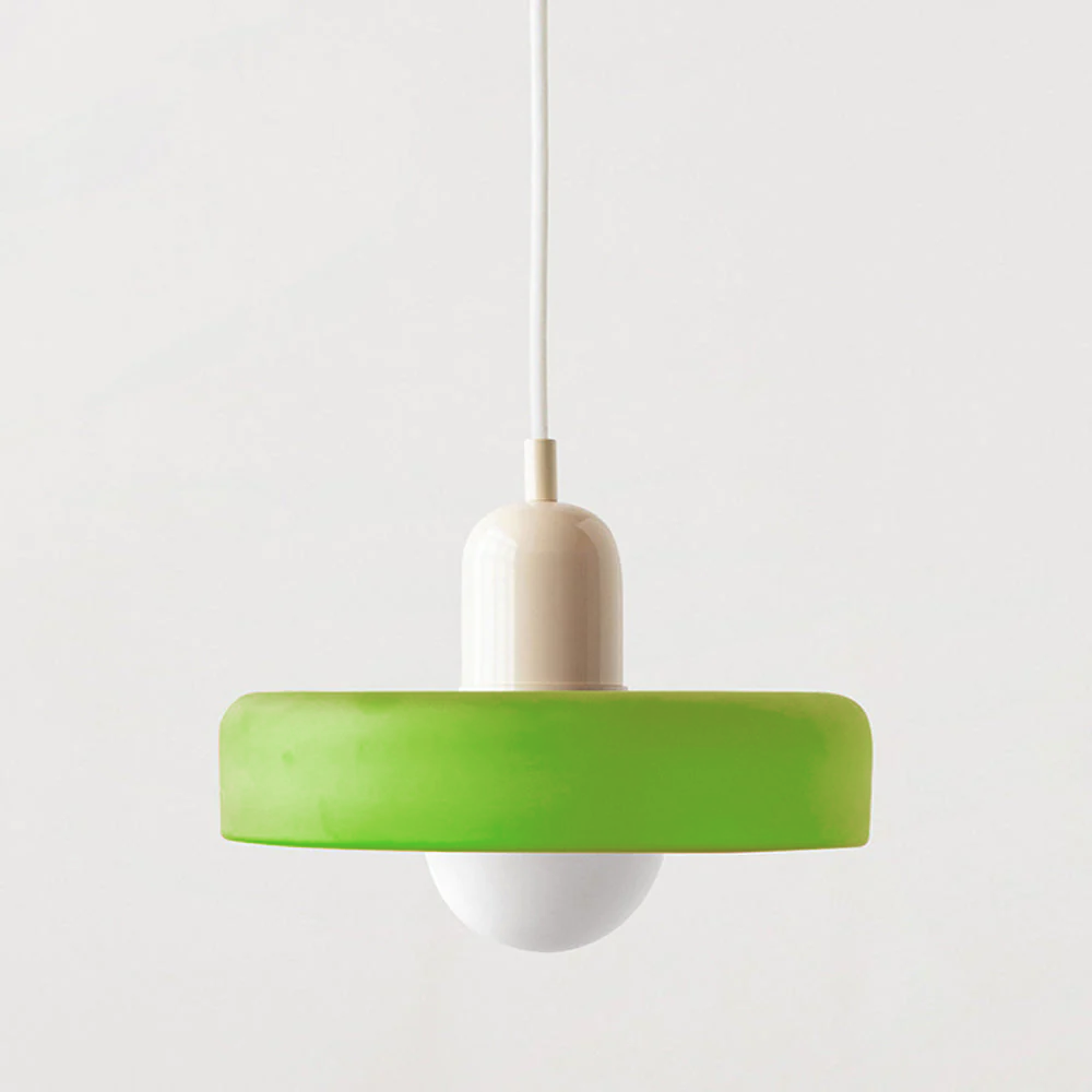 Hanging Lamp of Coloured Glass - BauLume