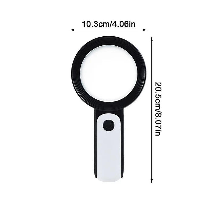 30x Handheld Magnifying Glass for Seniors - ZoomXpert