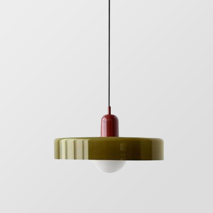 Hanging Lamp of Coloured Glass - BauLume