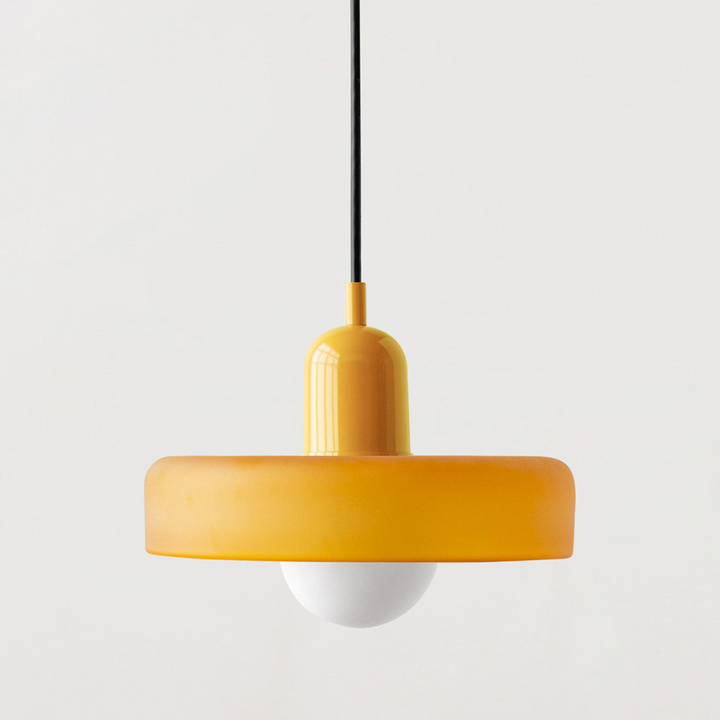 Hanging Lamp of Coloured Glass - BauLume