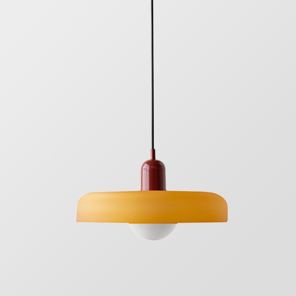 Hanging Lamp of Coloured Glass - BauLume