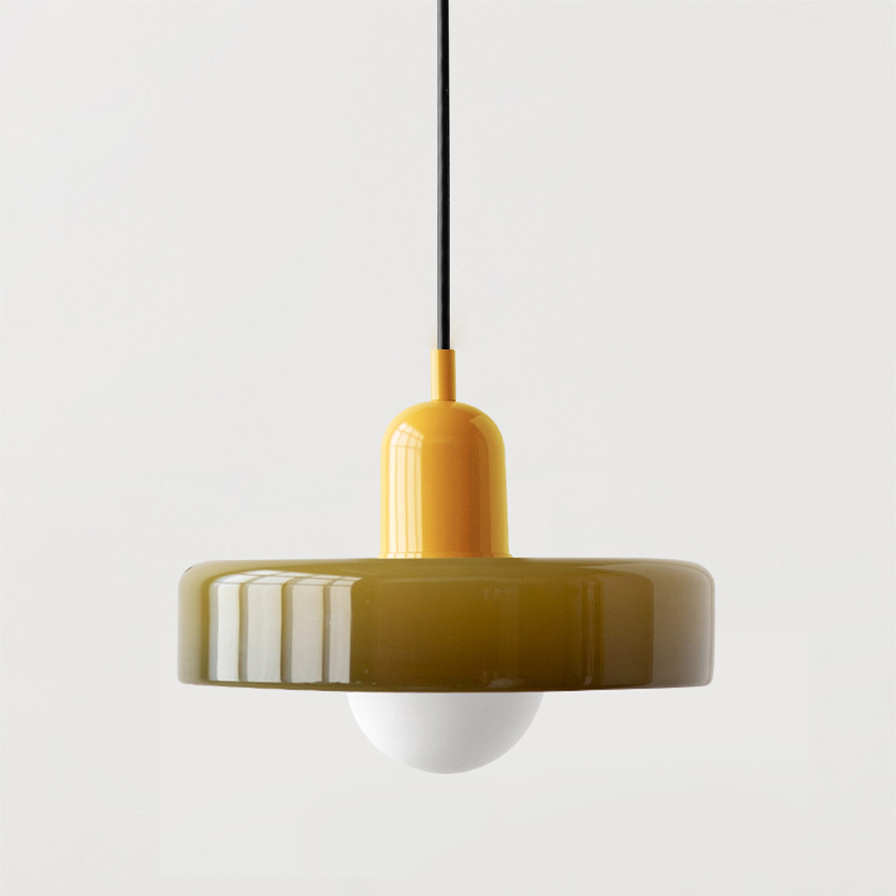 Hanging Lamp of Coloured Glass - BauLume