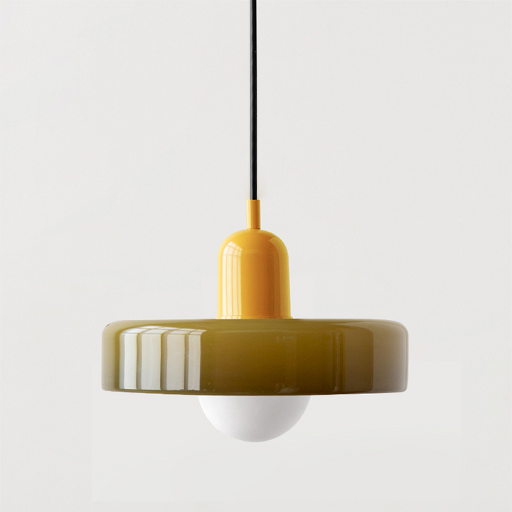 Hanging Lamp of Coloured Glass - BauLume