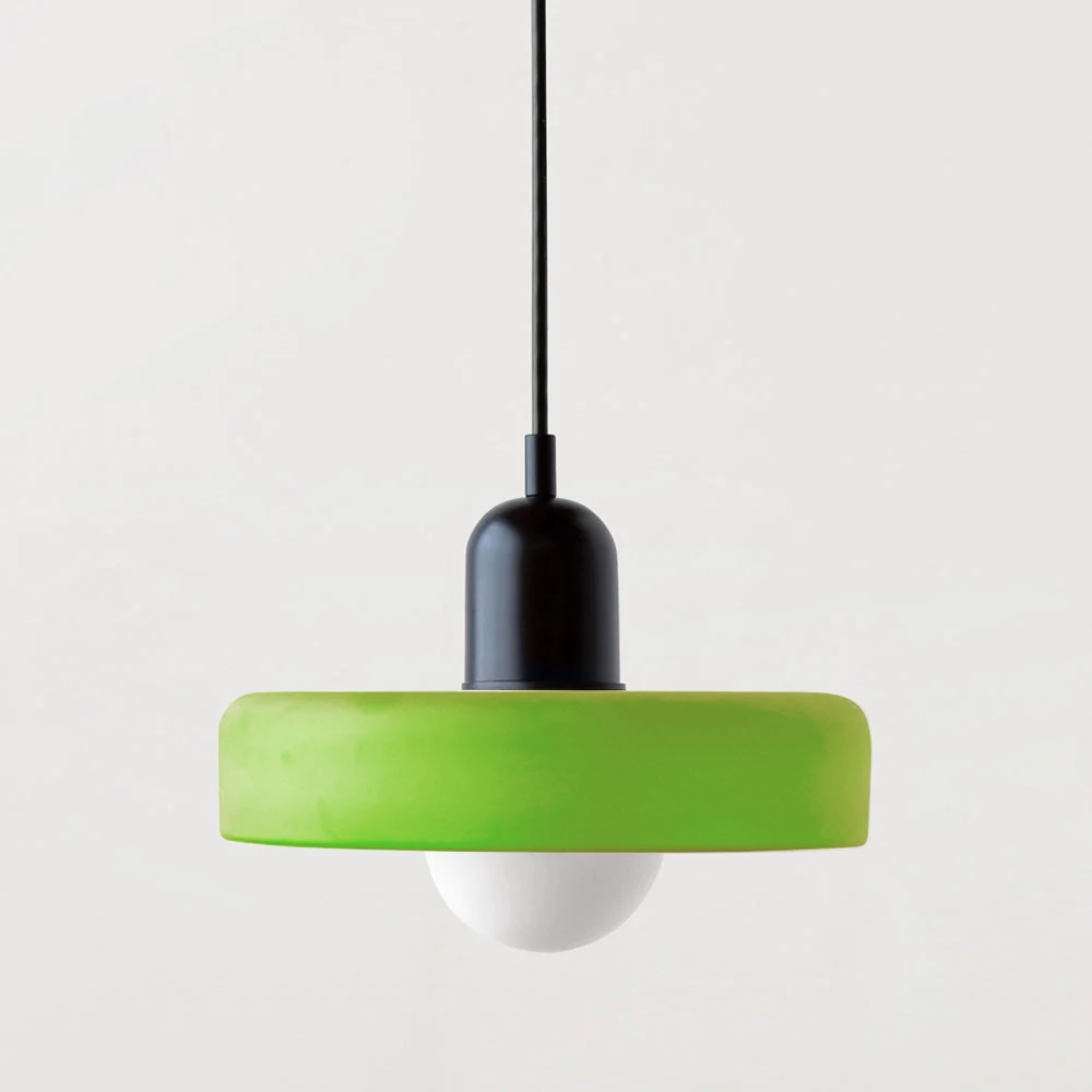 Hanging Lamp of Coloured Glass - BauLume