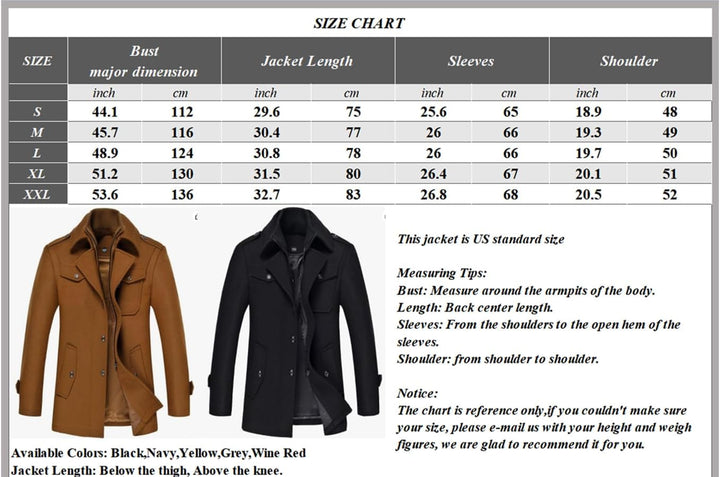 Classic Men's Winter Blazer - Luca