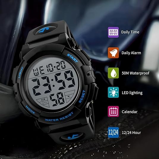 Men's Waterproof Digital Sports Watch – Martin