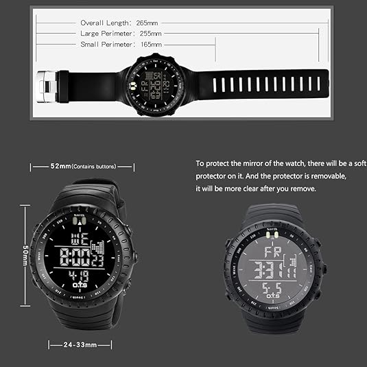 Waterproof Men's Digital Sports Watch - Henry