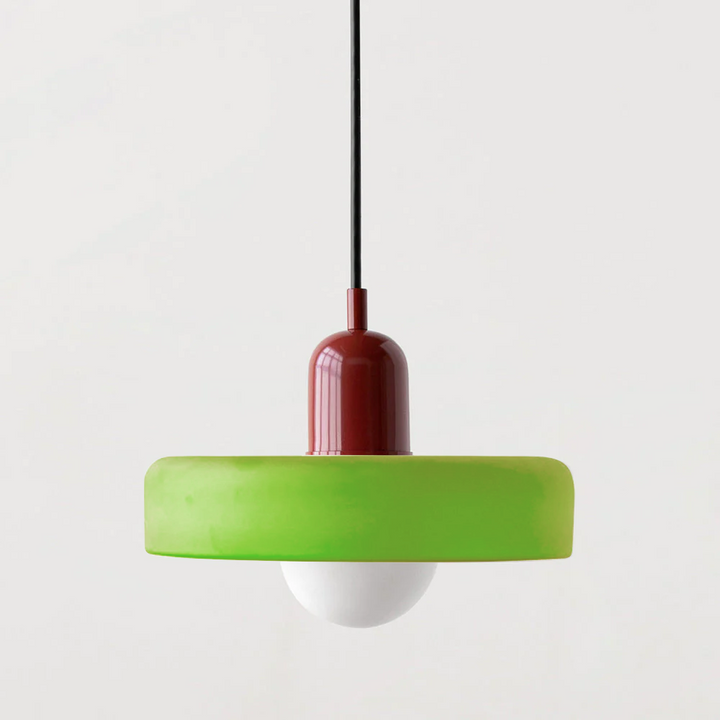 Hanging Lamp of Coloured Glass - BauLume