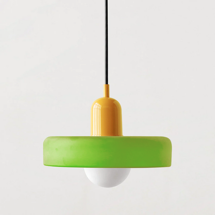 Hanging Lamp of Coloured Glass - BauLume