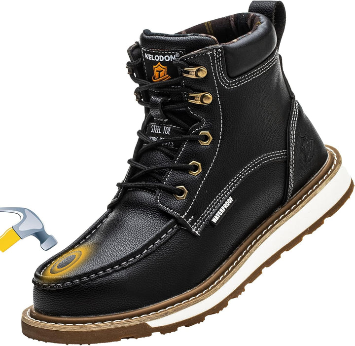 Sturdy Waterproof Work Boots for Men - Timothy