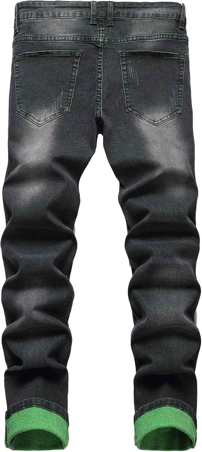 Men's Slim-Fit Ripped Jeans - Mick