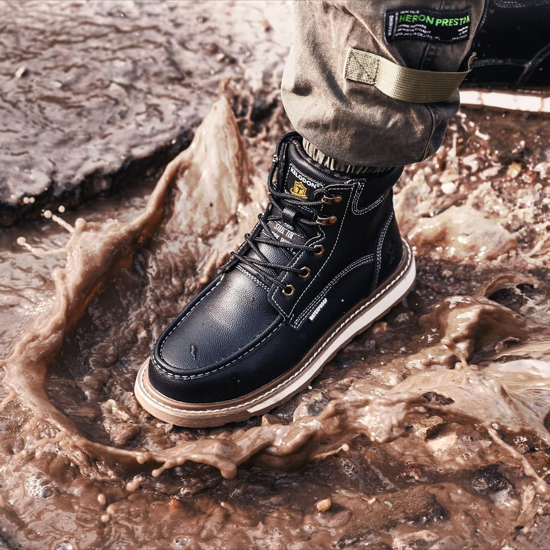 Sturdy Waterproof Work Boots for Men - Timothy