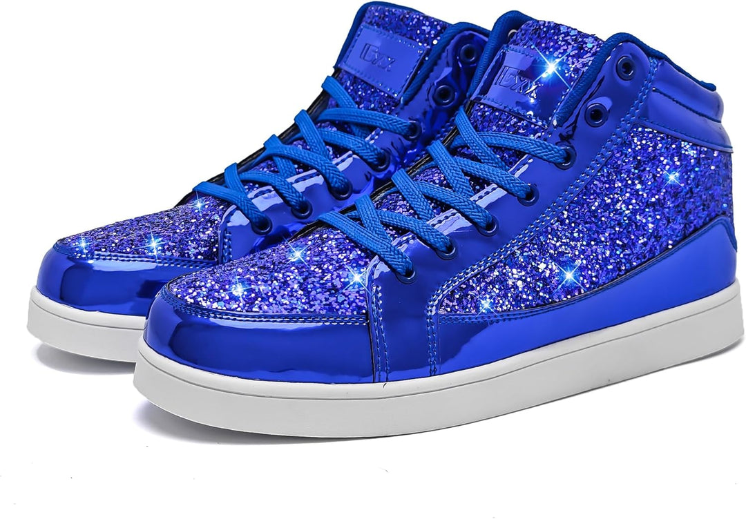 Casual Glitter Sneakers - NeonFlash