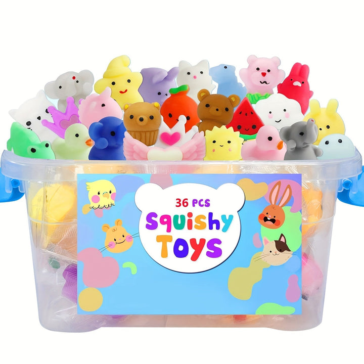 36 Cute Squishy Animal Toys - Kawaii Squeeze Toys