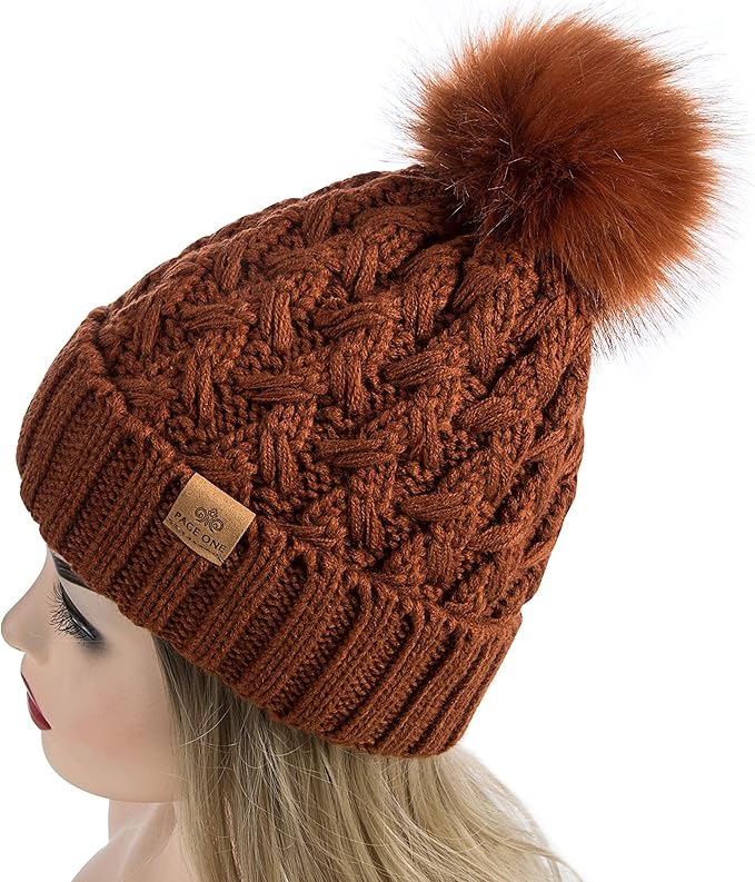 Comfortable Winter Pom Beanie - Yvonne