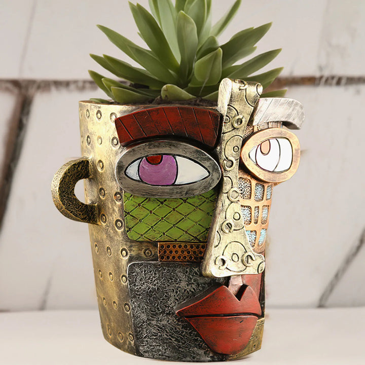 Stylish Abstract Art Plant Pot Ornaments - RetroVisage