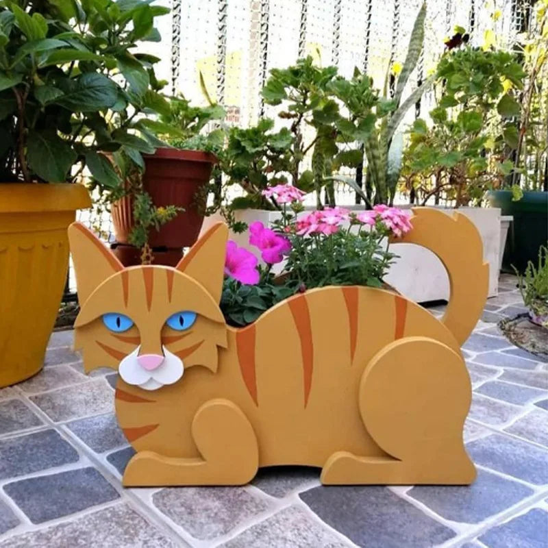 KittyKraft Cat-Shaped DIY Garden Pot