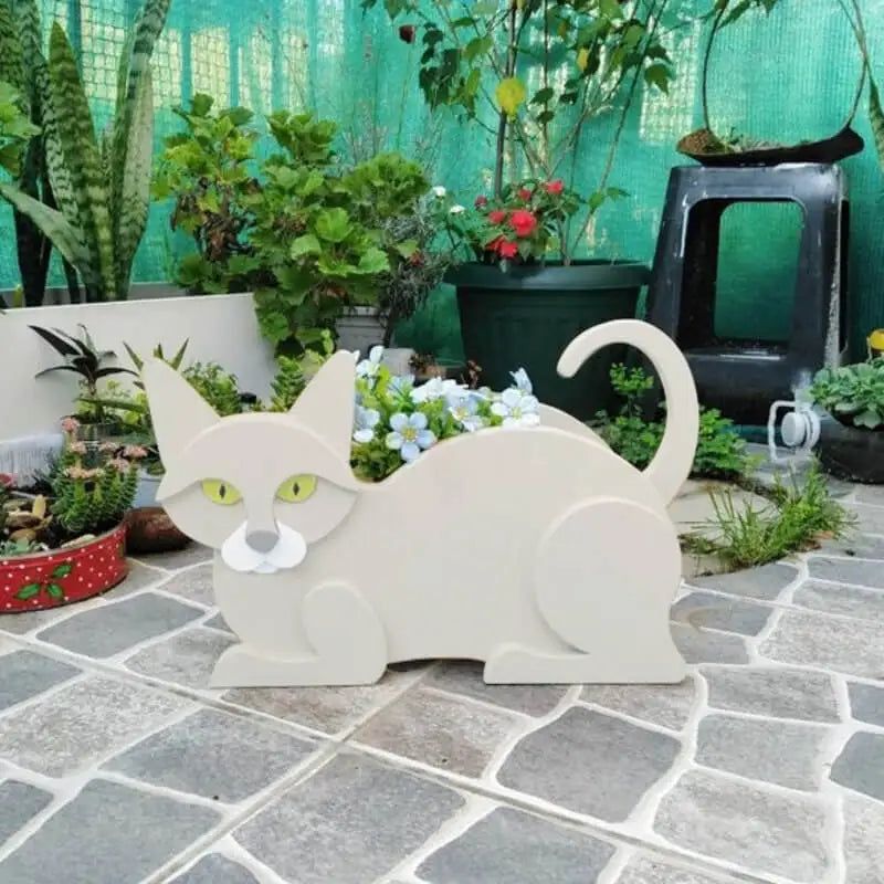 KittyKraft Cat-Shaped DIY Garden Pot