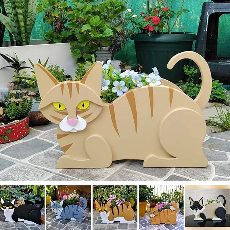 KittyKraft Cat-Shaped DIY Garden Pot