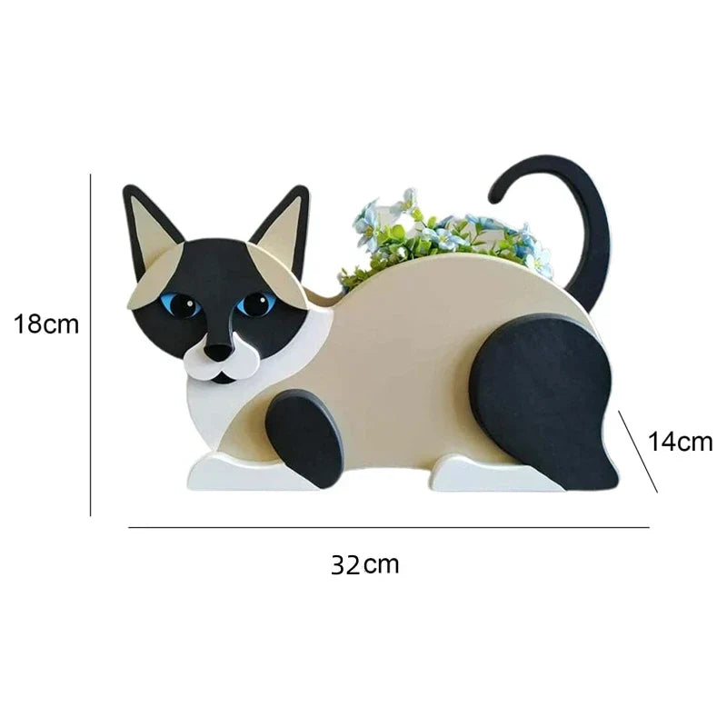 KittyKraft Cat-Shaped DIY Garden Pot