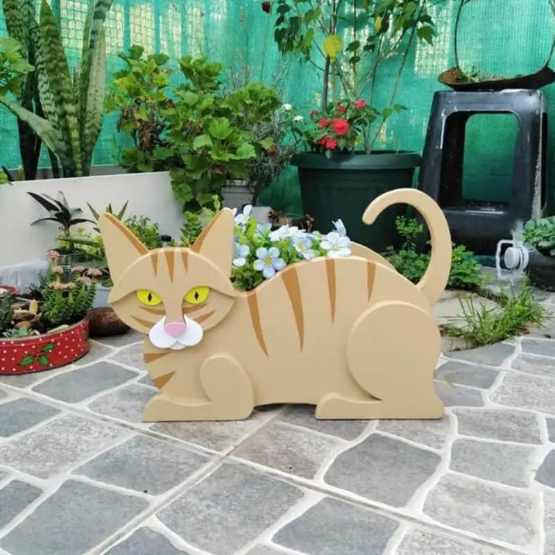 KittyKraft Cat-Shaped DIY Garden Pot