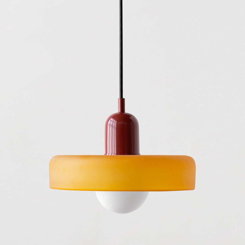 Hanging Lamp of Coloured Glass - BauLume