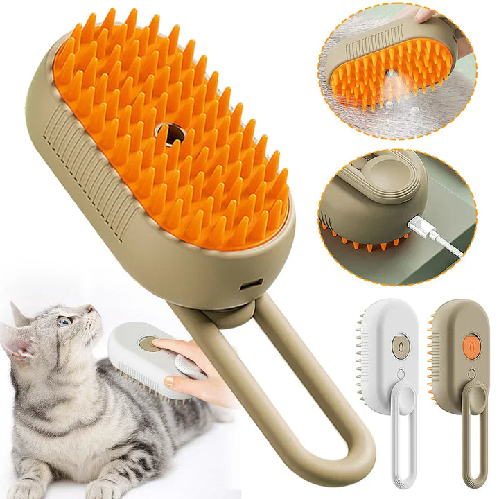 3-in-1 Electric Steam Brush for Pets - SteamPet