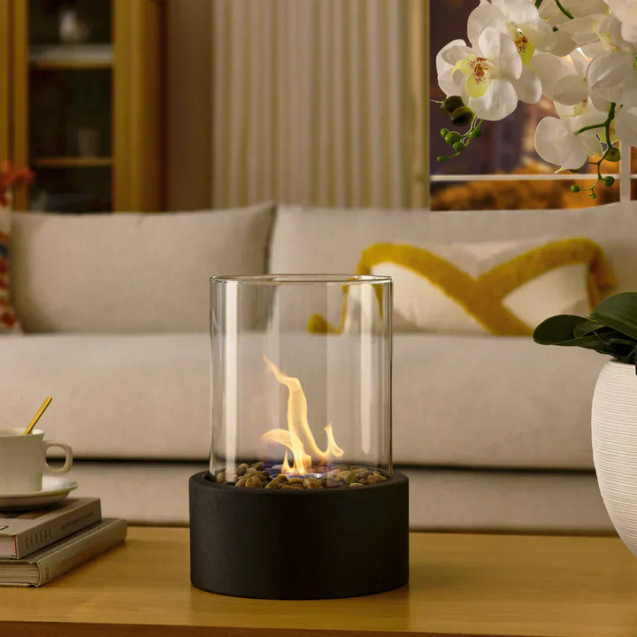 Contemporary Portable Fire Source - GlowFlicker