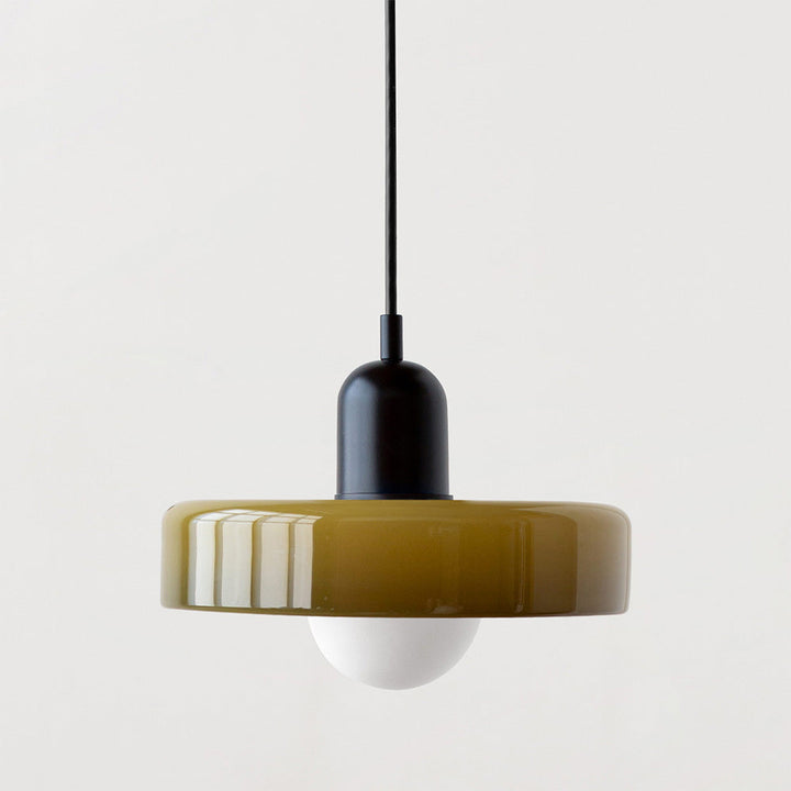 Hanging Lamp of Coloured Glass - BauLume