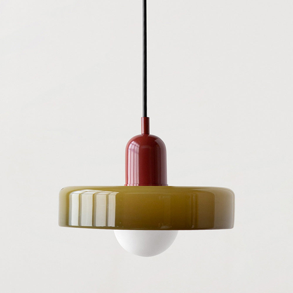 Hanging Lamp of Coloured Glass - BauLume