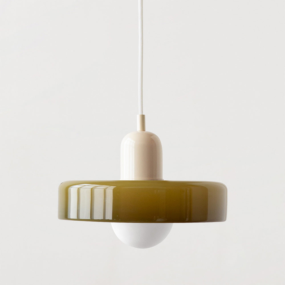 Hanging Lamp of Coloured Glass - BauLume