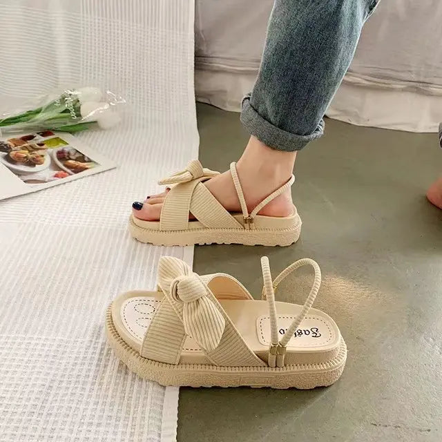 Espadrille Sandals with Wrap Straps - Sienna