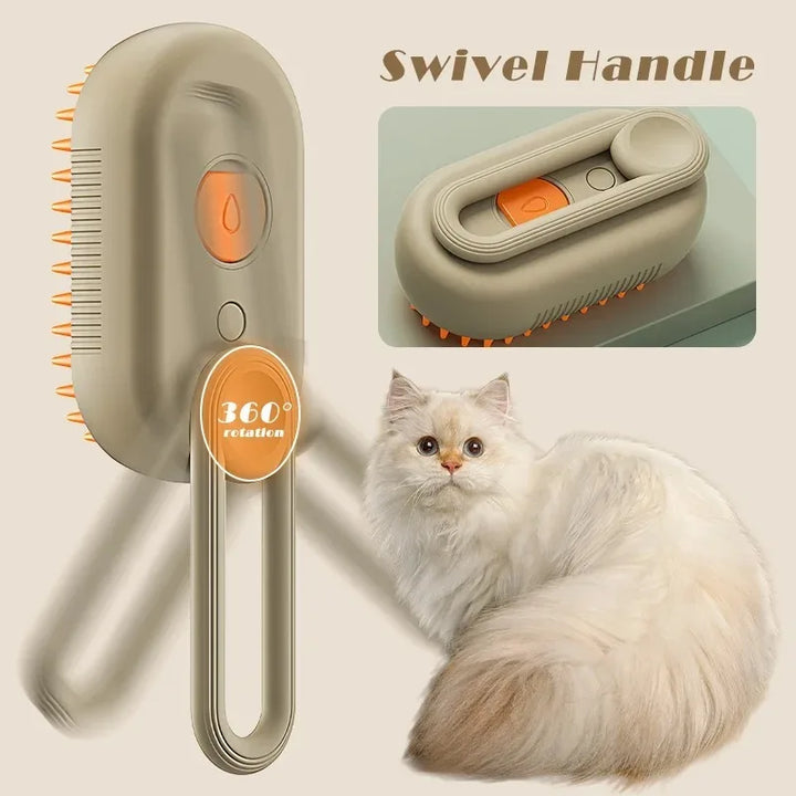 3-in-1 Electric Steam Brush for Pets - SteamPet