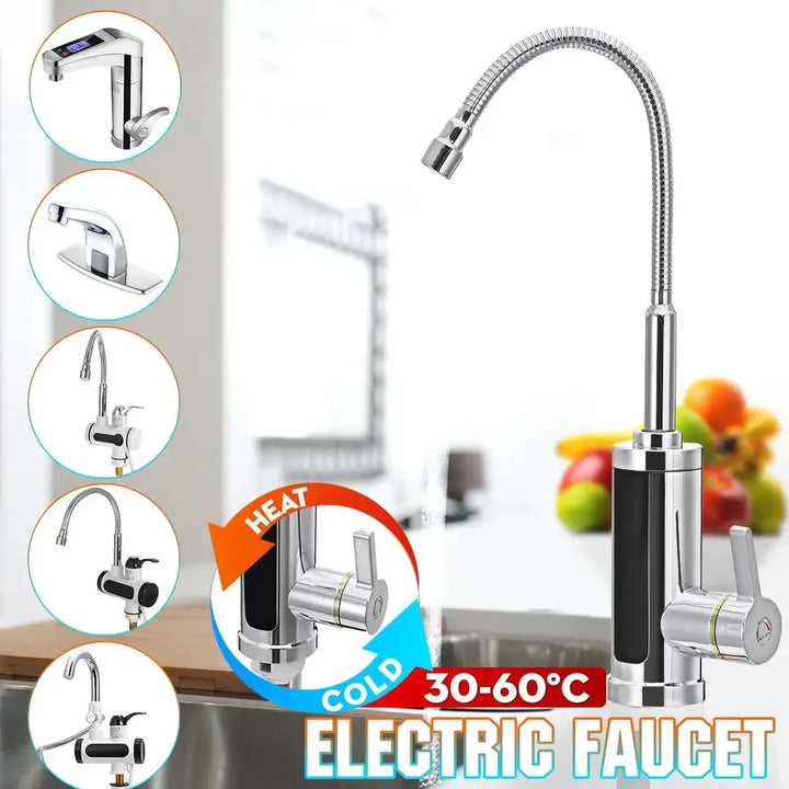 3000W Electric Kitchen Tap with Instant Hot Water - FlowHeat