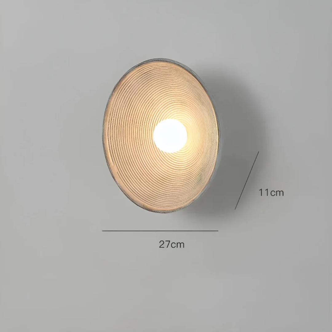 Japanese Wabi-Sabi Wall Lamp - ZenGlow Disc