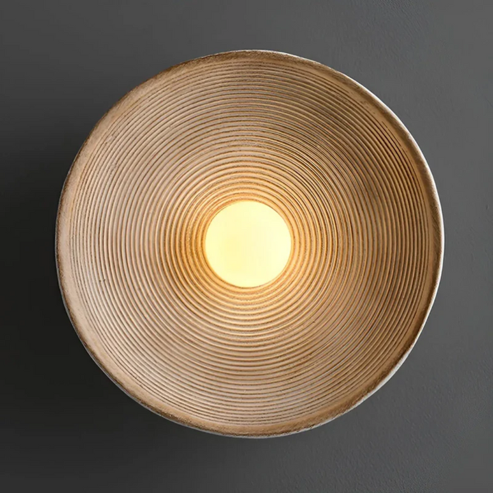 Japanese Wabi-Sabi Wall Lamp - ZenGlow Disc