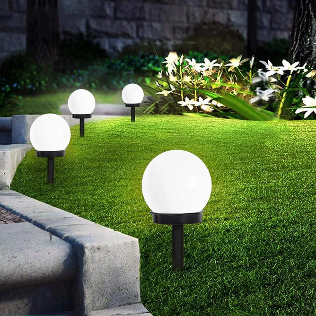 3 Pieces Waterproof LED Solar Garden Lights - SunLuxe Orbs