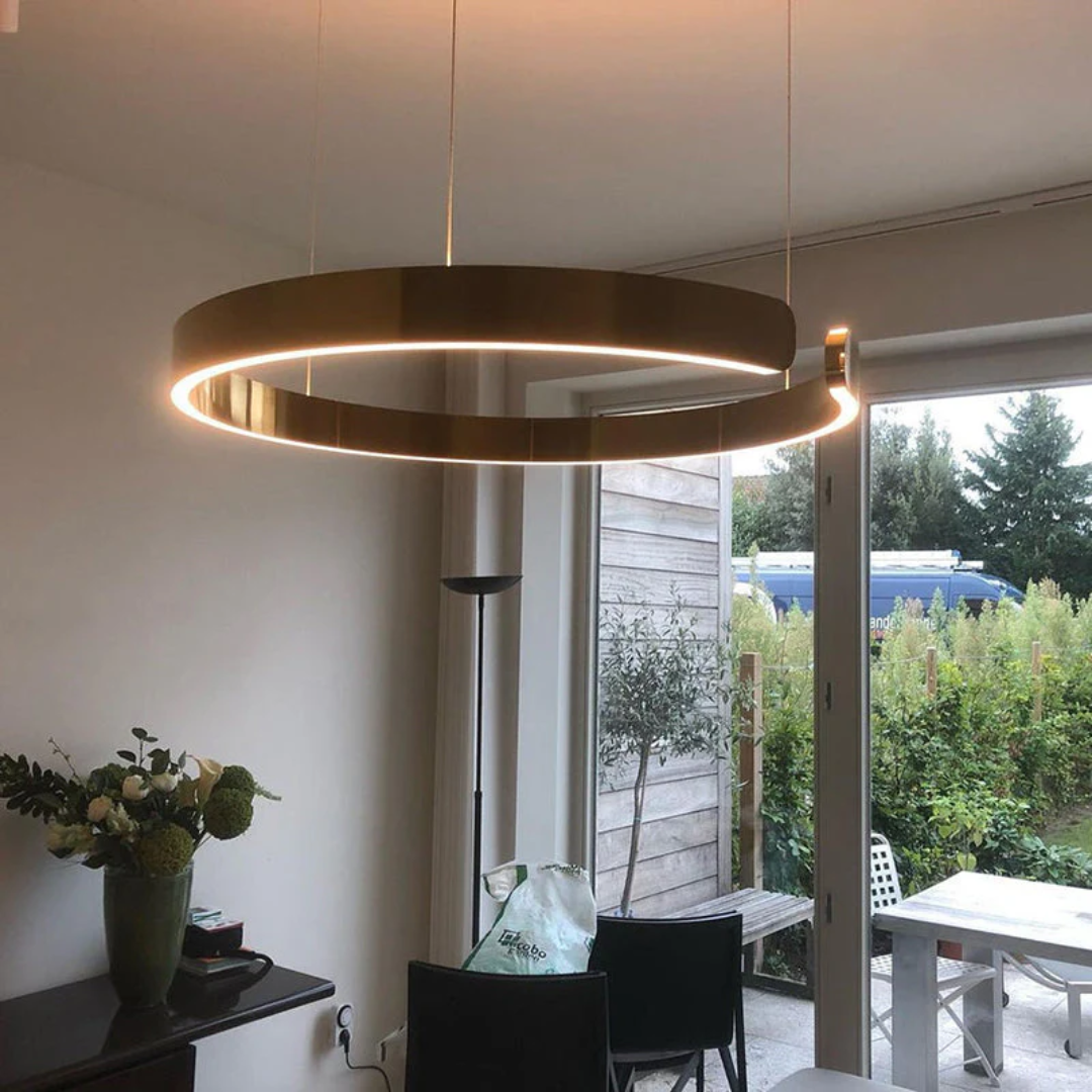 Modern Circle LED Pendant Light - HaloRing