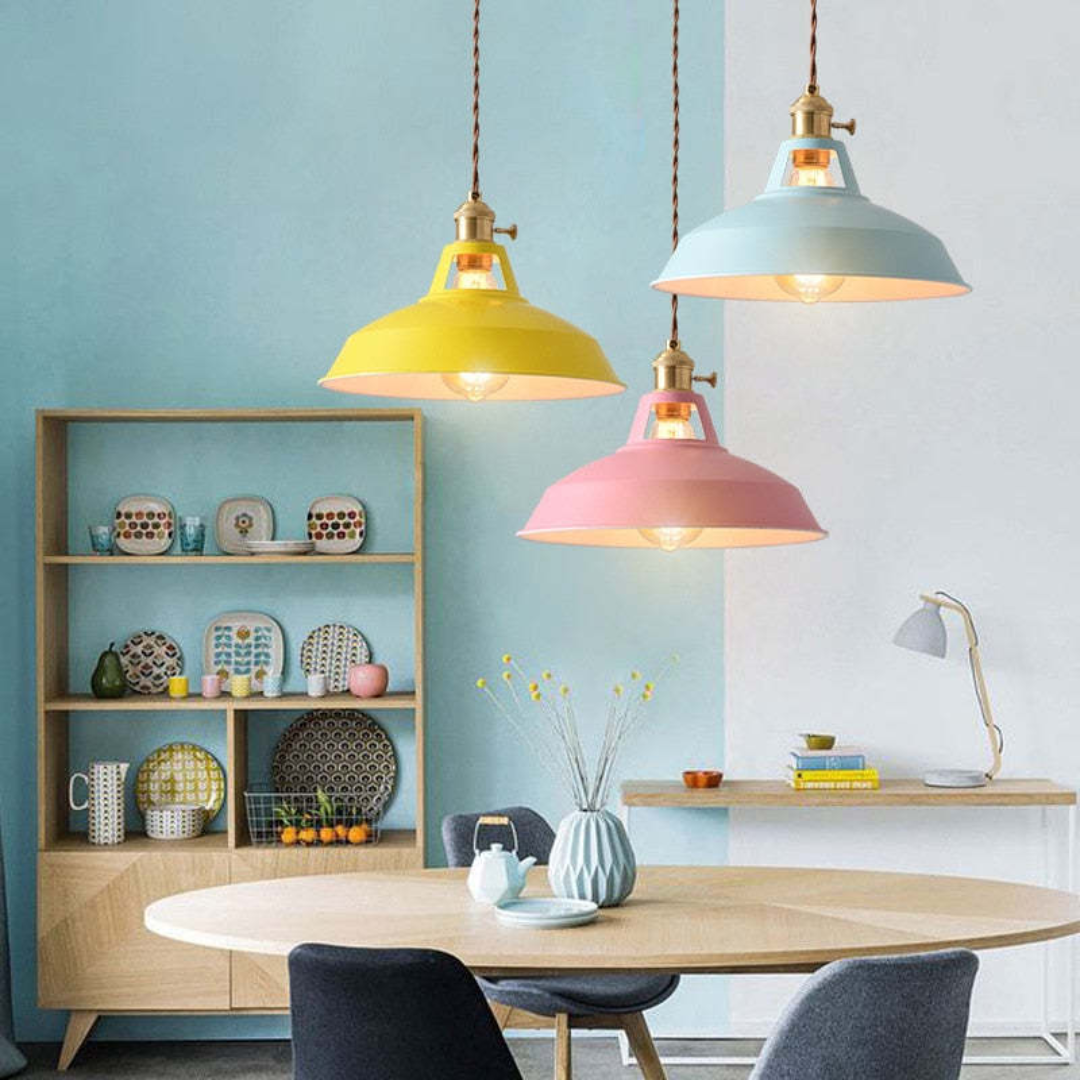 Modern Colourful LED Pendant Light - ChromaLuxe