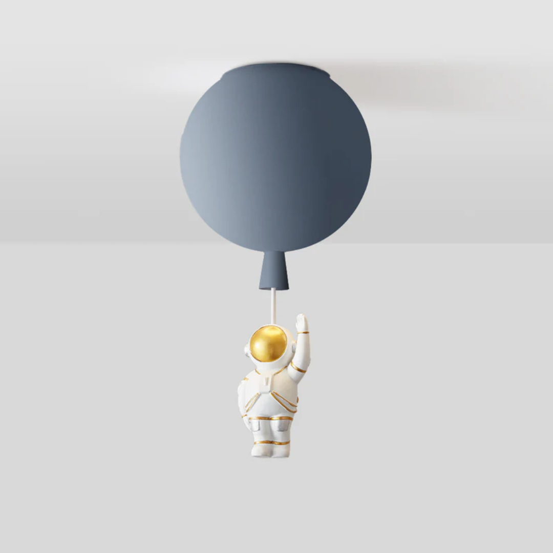 Trendy Moon/Astronaut Children's Room LED Ceiling Light - CosmoGlow