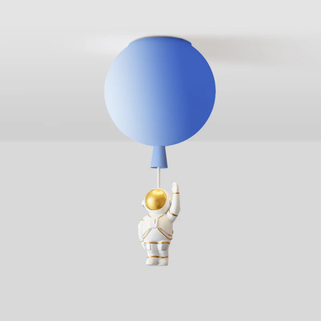 Trendy Moon/Astronaut Children's Room LED Ceiling Light - CosmoGlow