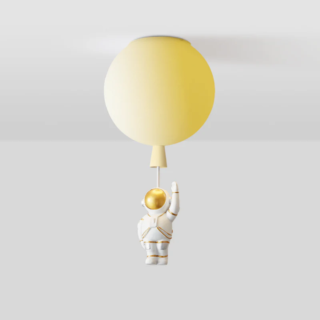 Trendy Moon/Astronaut Children's Room LED Ceiling Light - CosmoGlow