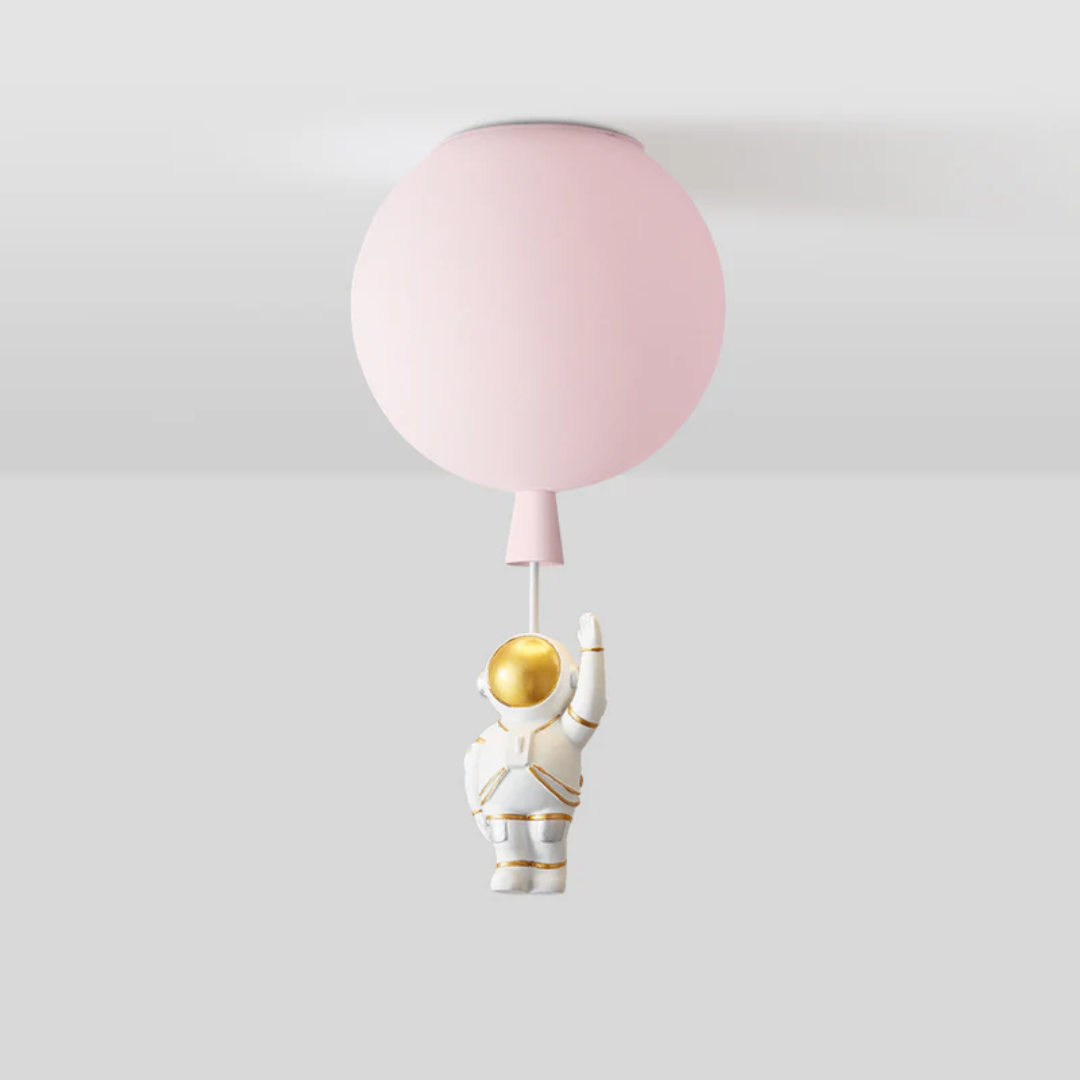 Trendy Moon/Astronaut Children's Room LED Ceiling Light - CosmoGlow