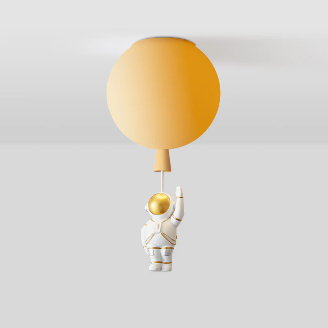 Trendy Moon/Astronaut Children's Room LED Ceiling Light - CosmoGlow