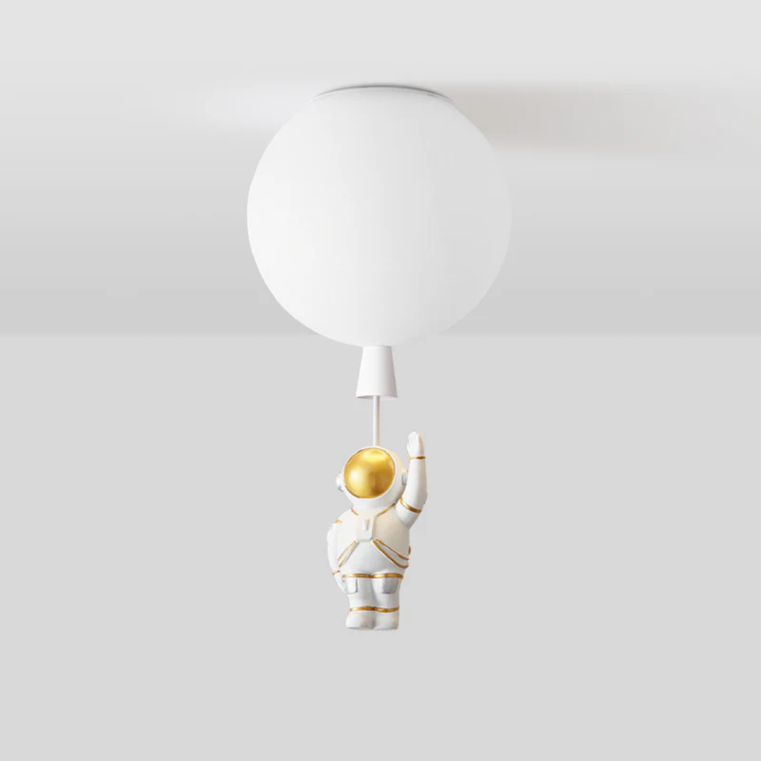 Trendy Moon/Astronaut Children's Room LED Ceiling Light - CosmoGlow