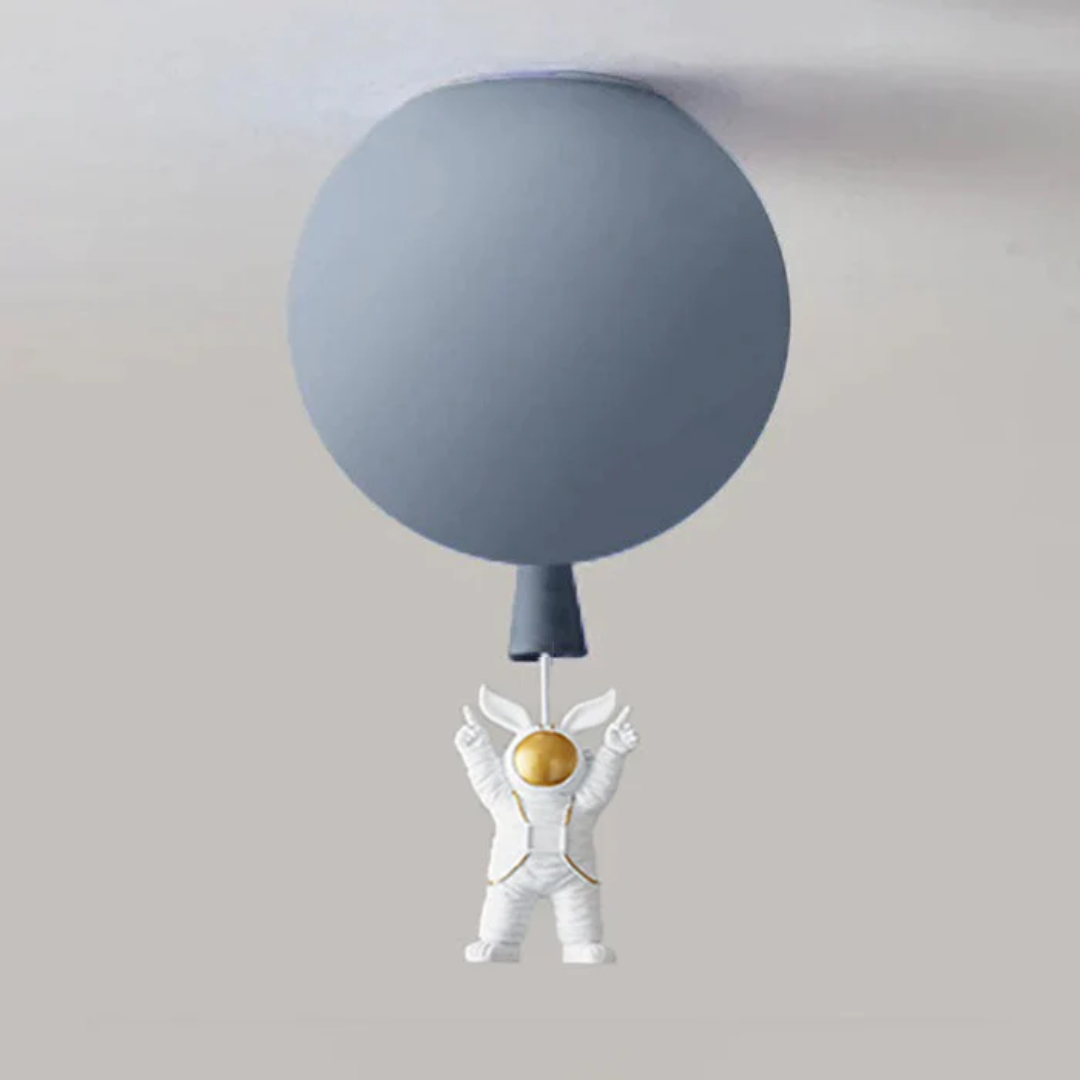 Trendy Moon/Astronaut Children's Room LED Ceiling Light - CosmoGlow