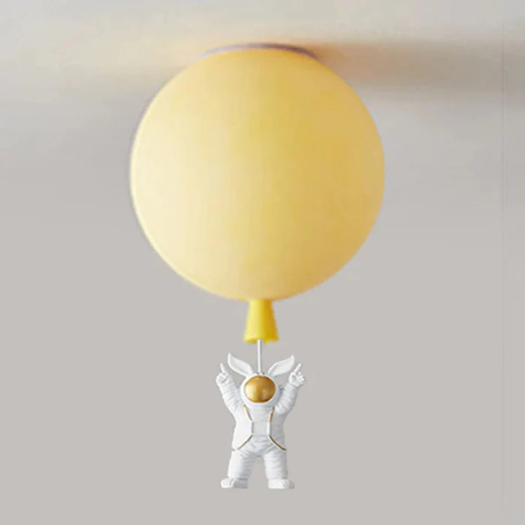 Trendy Moon/Astronaut Children's Room LED Ceiling Light - CosmoGlow