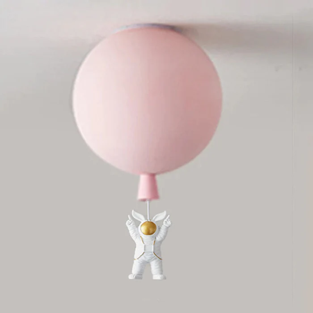 Trendy Moon/Astronaut Children's Room LED Ceiling Light - CosmoGlow