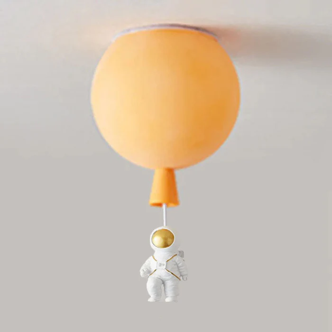 Trendy Moon/Astronaut Children's Room LED Ceiling Light - CosmoGlow