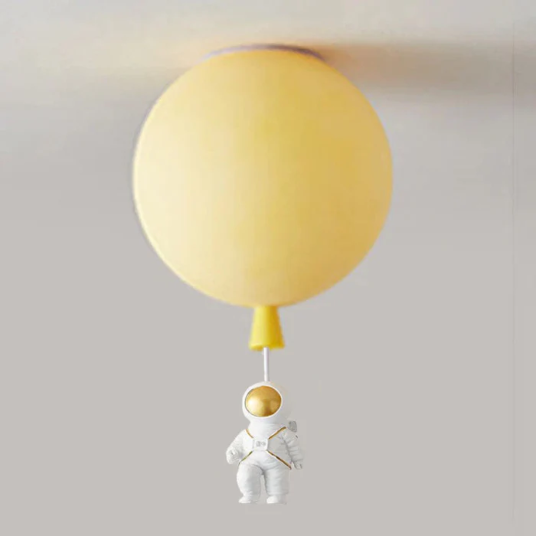 Trendy Moon/Astronaut Children's Room LED Ceiling Light - CosmoGlow